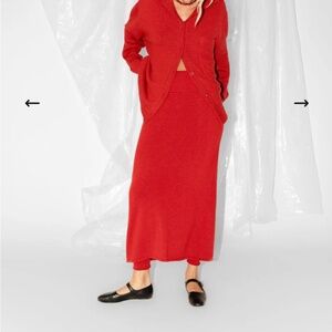 James street co Ola skirt leggings in red